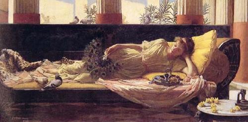 John William Waterhouse Dolce far Niente oil painting picture